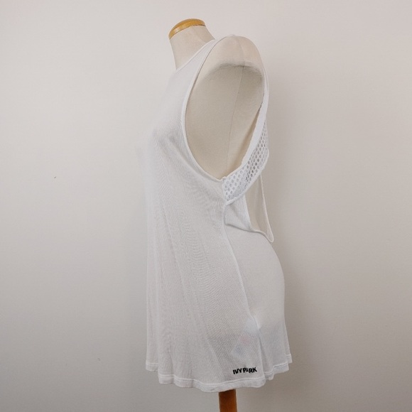IVY PARK | Ribbed White Tank Top Size Medium Lady - Picture 2 of 8